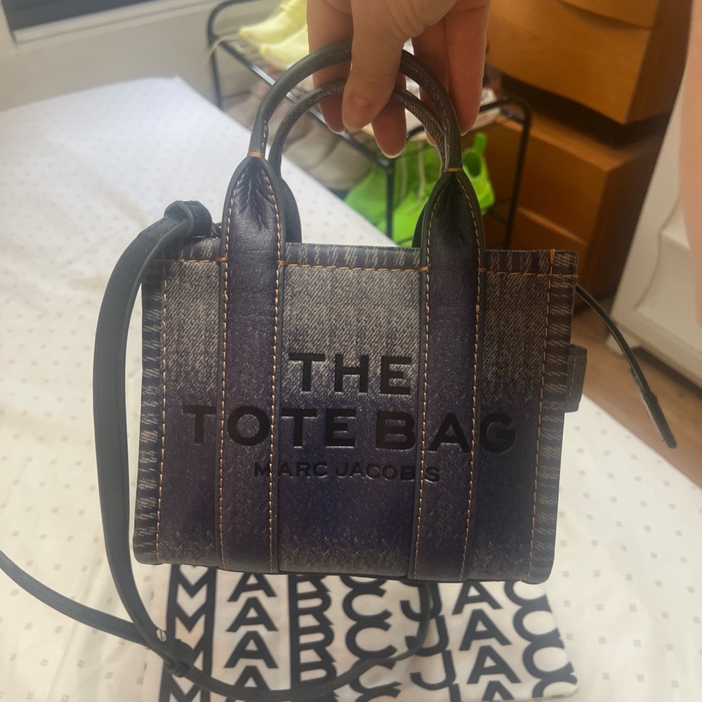 Marc Jacobs Blue Denim Tote Bag